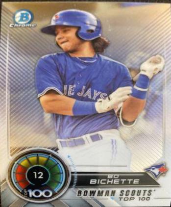 Bo Bichette #BTP-12 Baseball Cards 2018 Bowman Scouts' Top 100