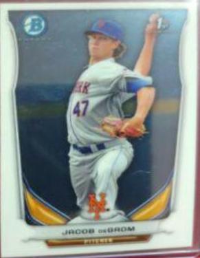 Jacob DeGrom #66 Baseball Cards 2014 Bowman Chrome Mini