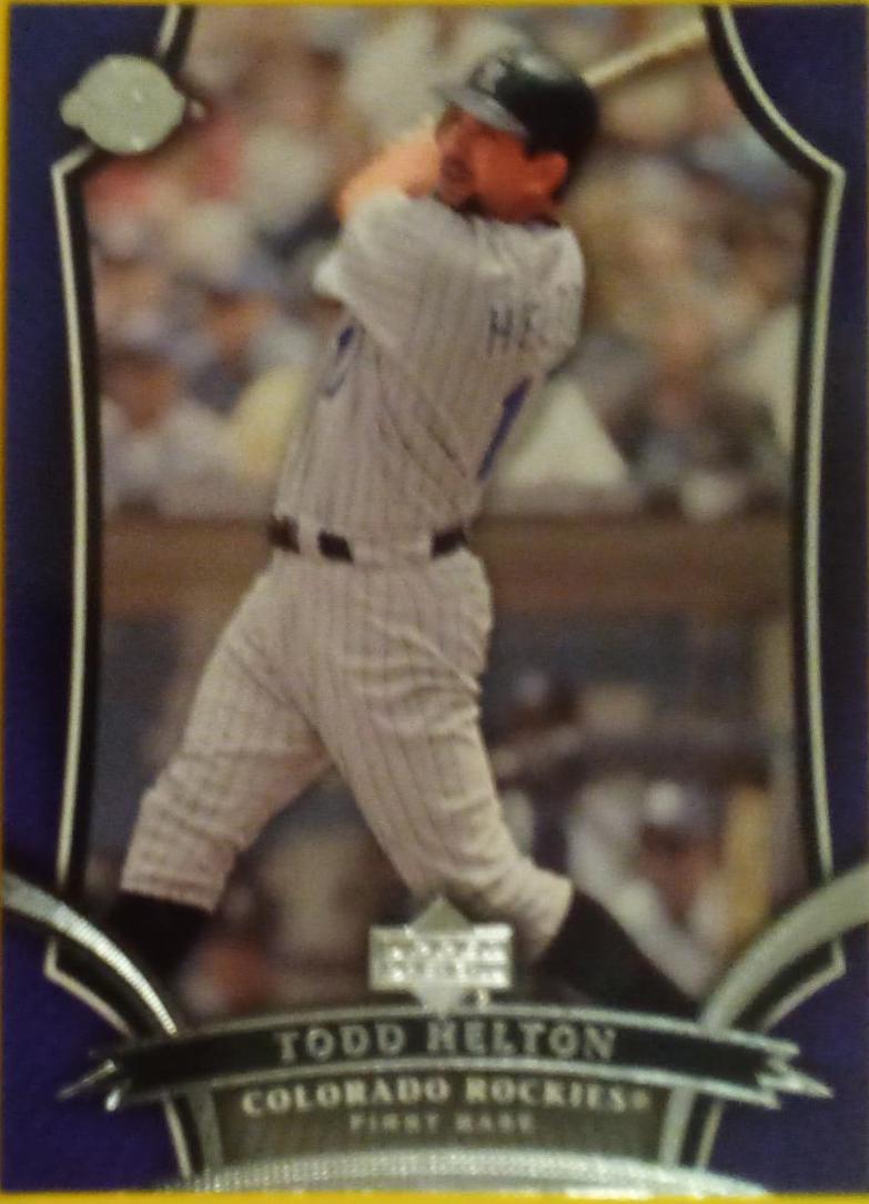 Todd Helton #75 Baseball Cards 2005 Upper Deck Sweet Spot