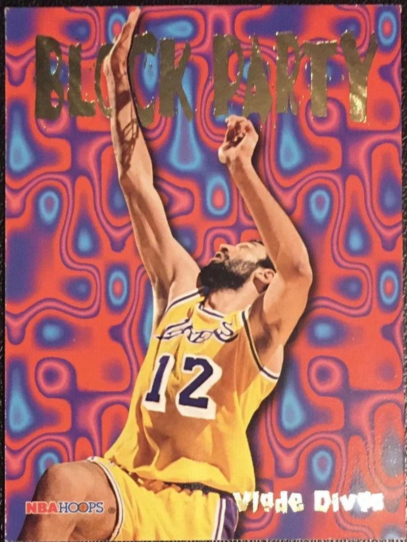 Vlade Divac #5 Basketball Cards 1995 Hoops Block Party