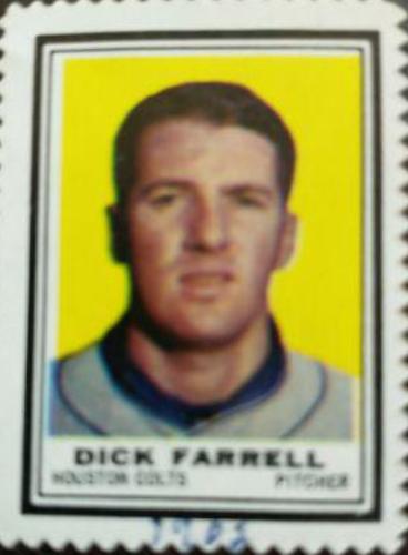 Dick Farrell Baseball Cards 1962 Topps Stamps