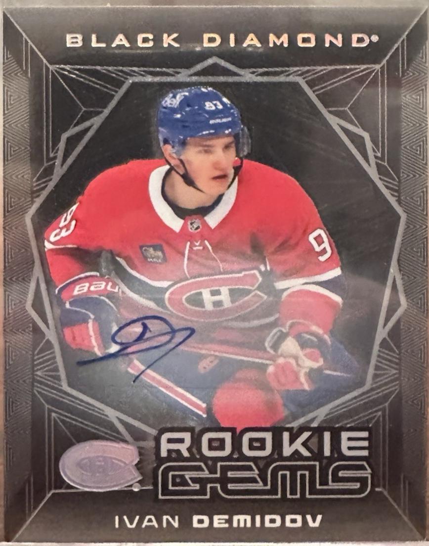 Ivan Demidov #RGS-ID 2025-26 Upper Deck Black Diamond Hockey Rookie Gems Signatures
