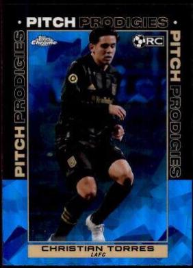 Christian Torres #191 Soccer Cards 2021 Topps Chrome MLS Sapphire