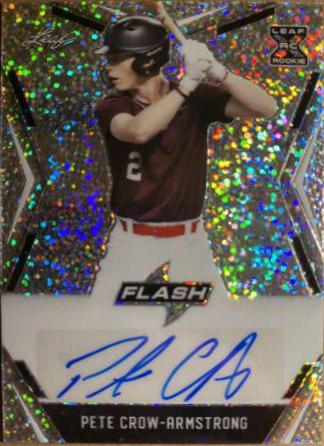 Pete Crow Armstrong #BA-PCA 2020 Leaf Flash Autographs Baseball