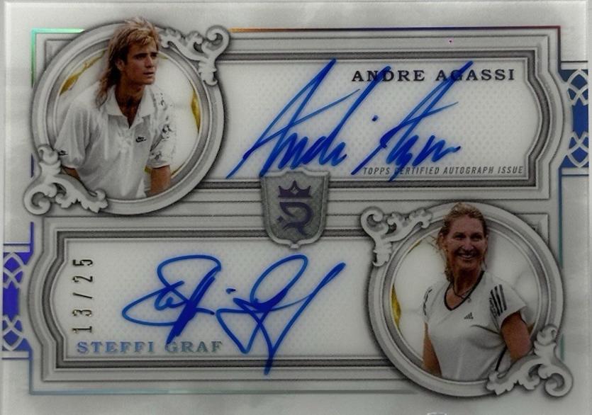 Andre Agassi / Steffi Graf #DA-AG Tennis Cards 2024 Topps Royalty Dual Autograph