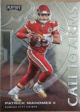 Patrick Mahomes II ##CA-3 Football Cards 2020 Panini Playoff Call to Arms