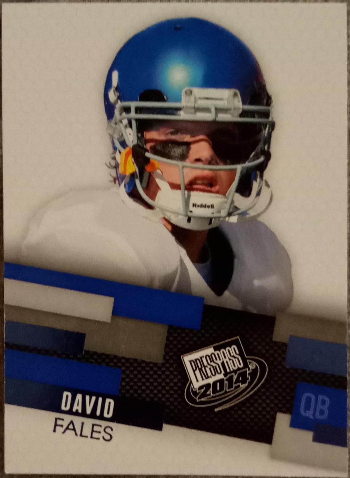 David Fales #16 Football Cards 2014 Press Pass