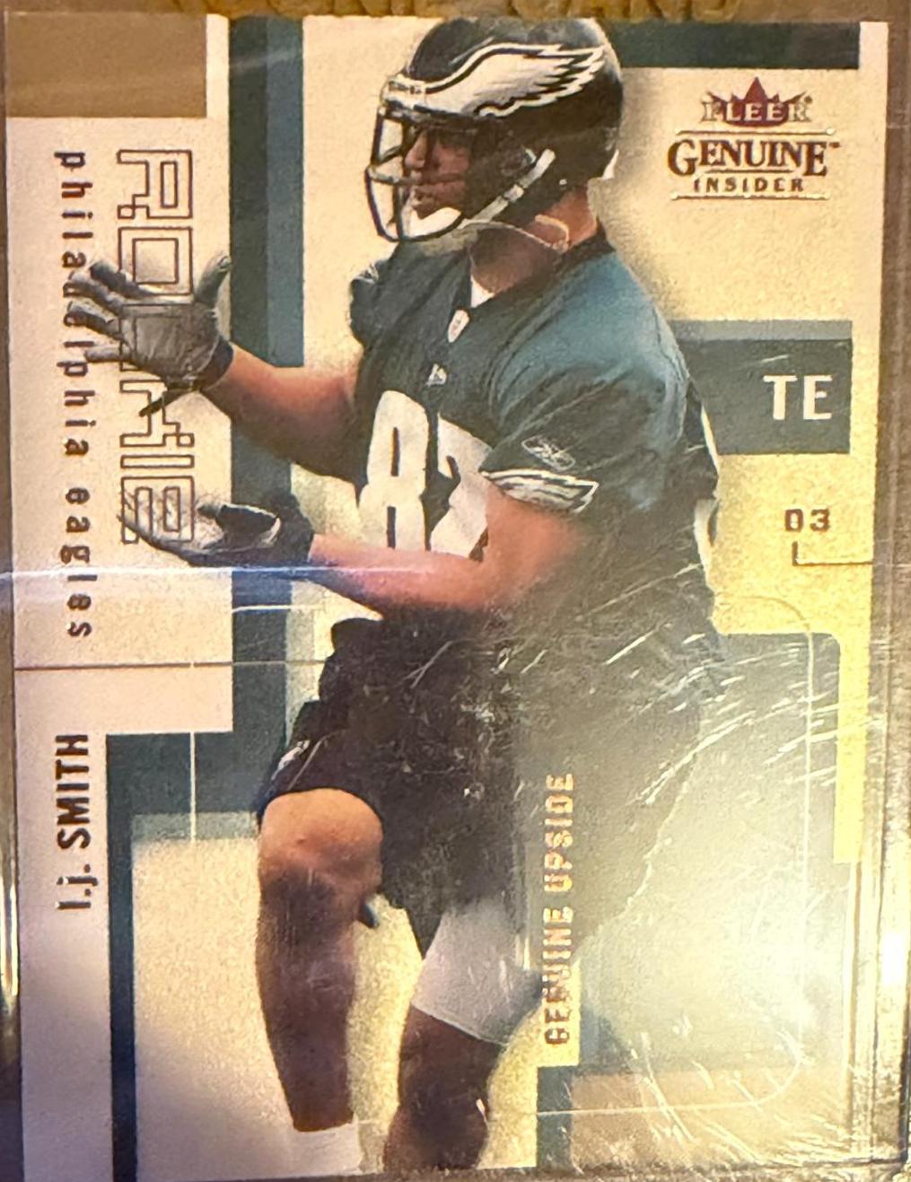 L.J. Smith #120 2003 Fleer Genuine Insider Football