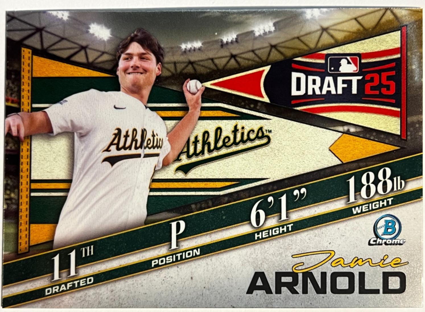 Jamie Arnold #BDN-9 2025 Bowman Draft Baseball Bowman Draft Night