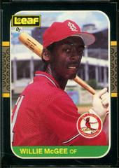 Willie McGee #113 Baseball Cards 1987 Leaf Prices