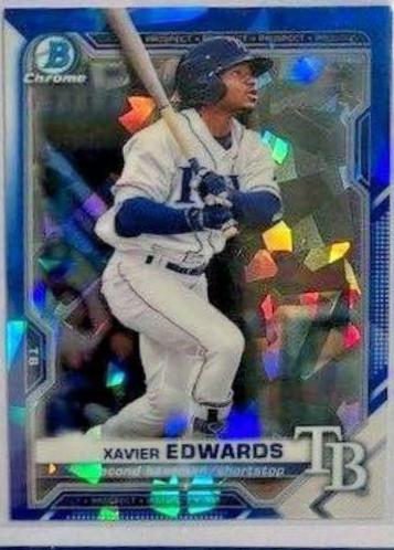 Xavier Edwards #BCP-101 Baseball Cards 2021 Bowman Sapphire