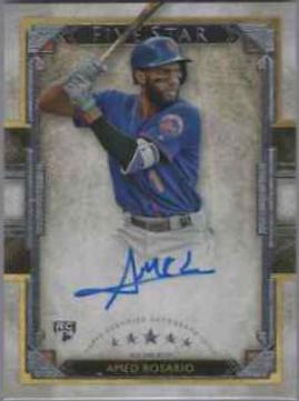 Amed Rosario #FSA-AR Baseball Cards 2018 Topps Five Star Autographs
