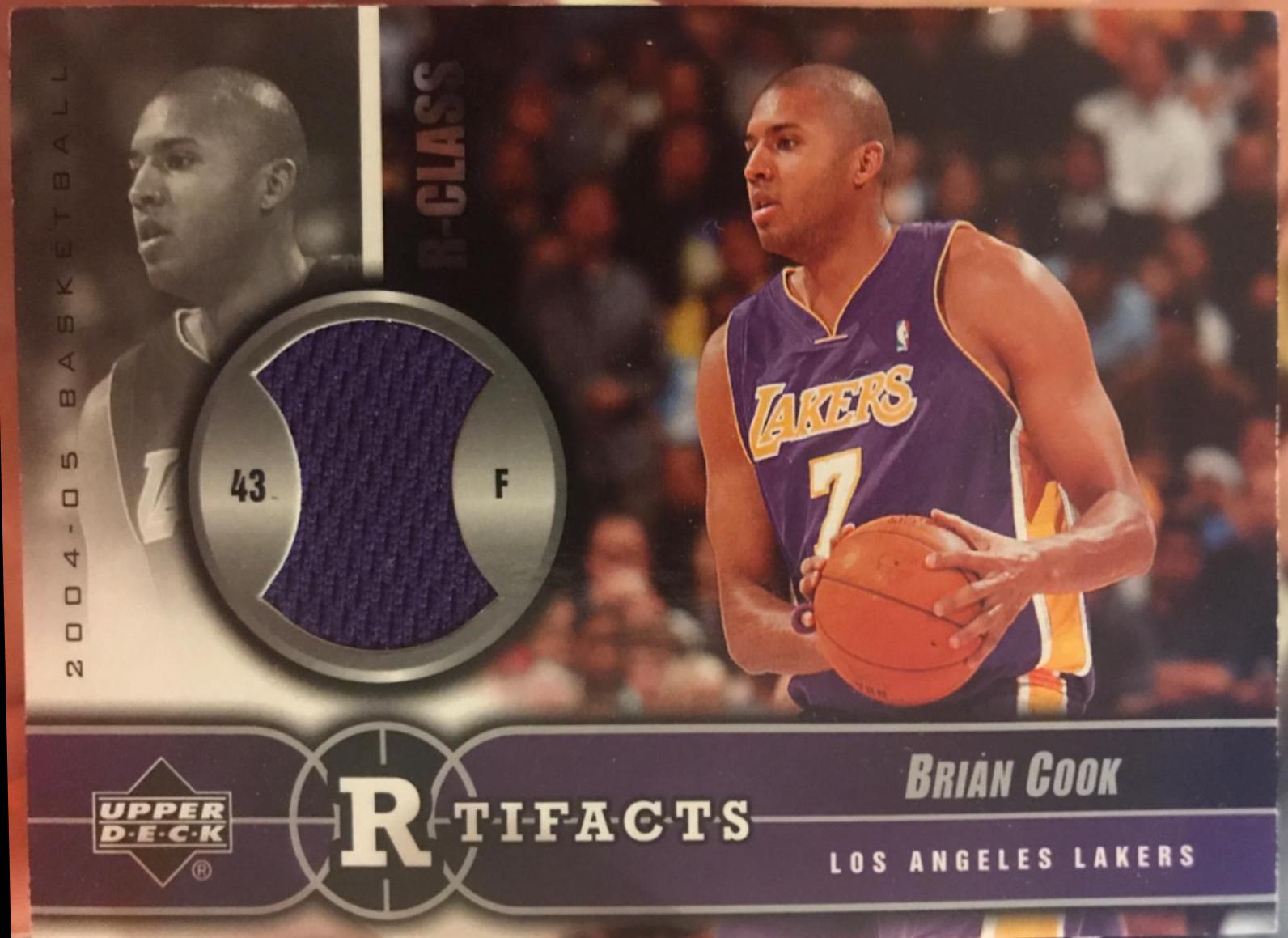 Brian Cook #RCR-BC Basketball Cards 2004 Upper Deck R-Class R-Tifacts