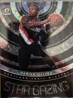 Damian Lillard #7 Basketball Cards 2019 Panini Donruss Optic Star Gazing
