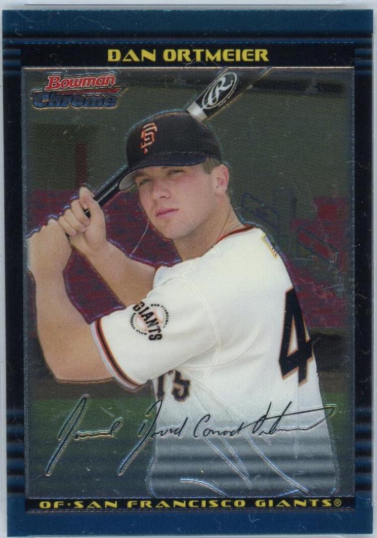 Dan Ortmeier #12 Baseball Cards 2002 Bowman Chrome Draft Picks