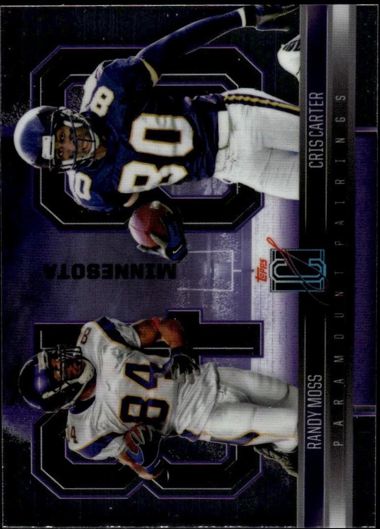Cris Carter / Randy Moss #PP-12 Football Cards 2024 Topps Signature Class Paramount Pairings