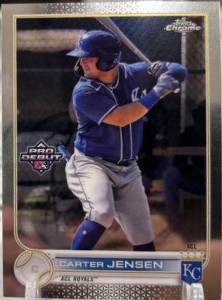 Carter Jensen #PDC-100 Baseball Cards 2022 Topps Pro Debut Chrome