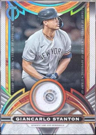 Giancarlo Stanton #SOA-GS 2023 Topps Tribute Stamp Of Approval Relics Baseball