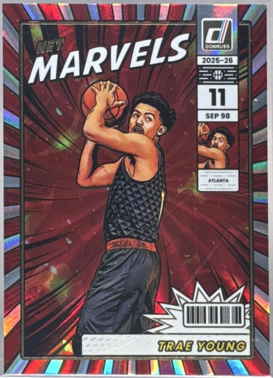Trae Young #13 2025 Panini Donruss Net Marvels Basketball