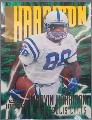 Marvin Harrison #15 Football Cards 1997 Skybox Impact