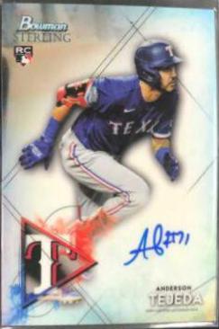 Anderson Tejeda #BSRA-AT Baseball Cards 2021 Bowman Sterling Rookie Autographs