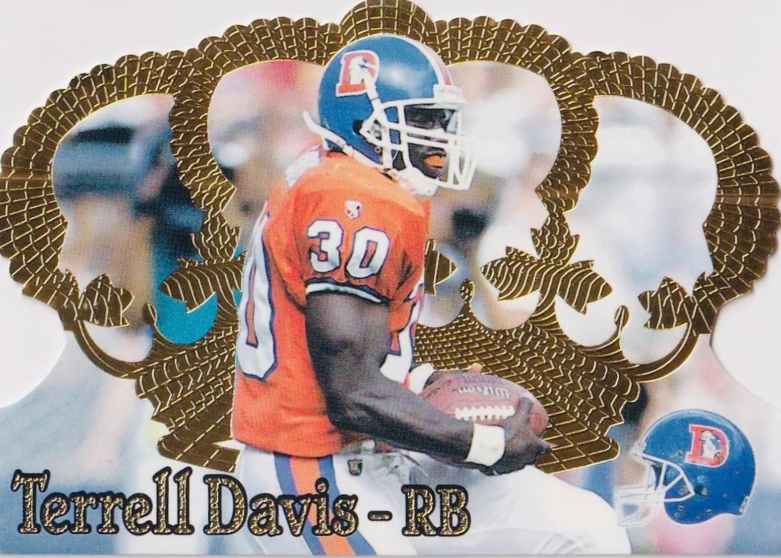 Terrell Davis #136 Football Cards 1995 Pacific Crown Royale