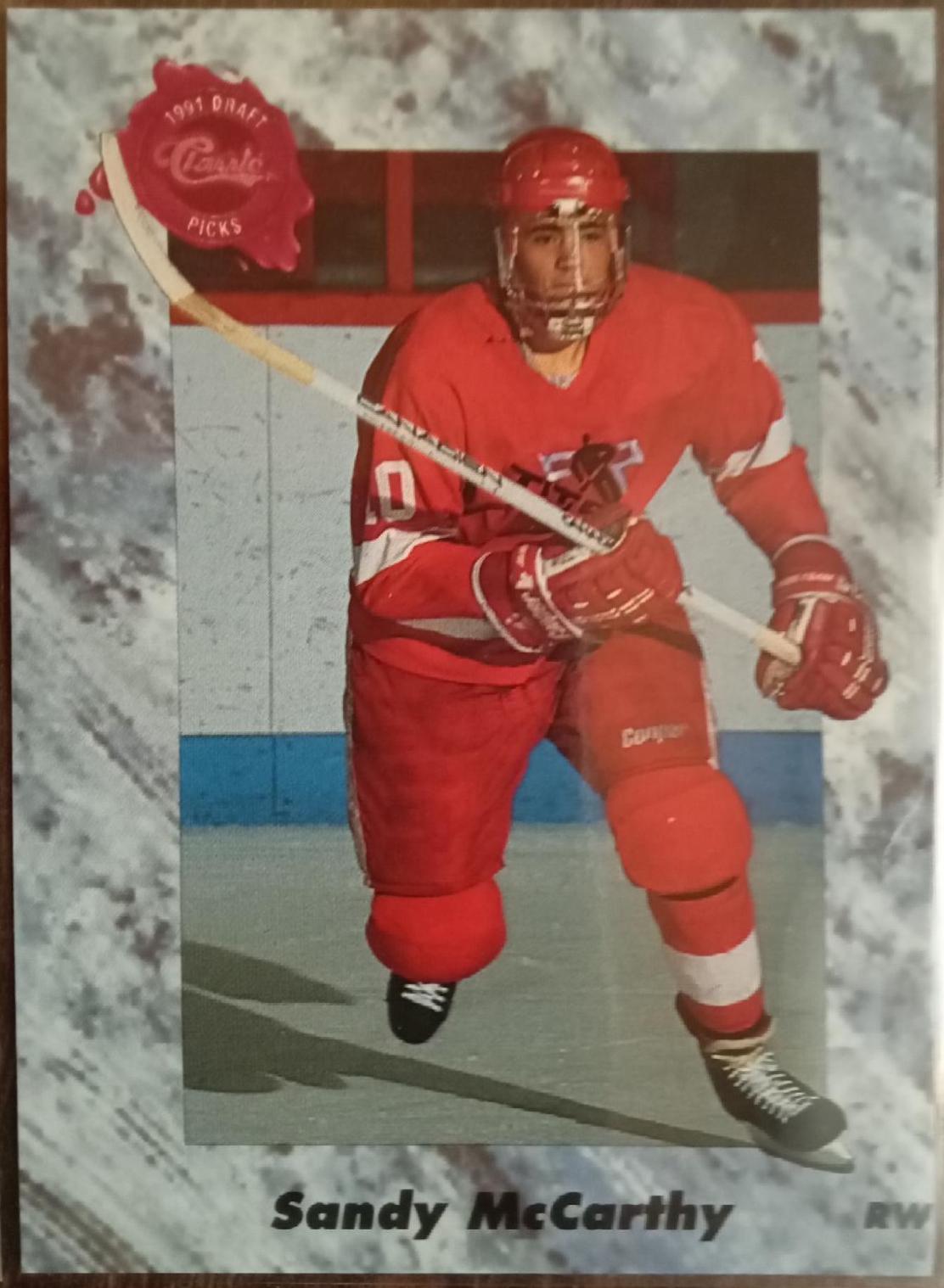 Sandy McCarthy #42 Hockey Cards 1991 Classic Draft Picks