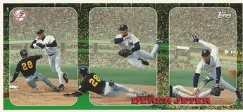 Derek Jeter Baseball Cards 1996 topps Tri Card
