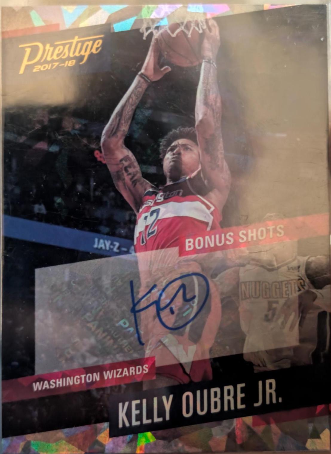 Kelly Oubre Jr #30 Basketball Cards 2017 Panini Prestige Bonus Shots Signatures