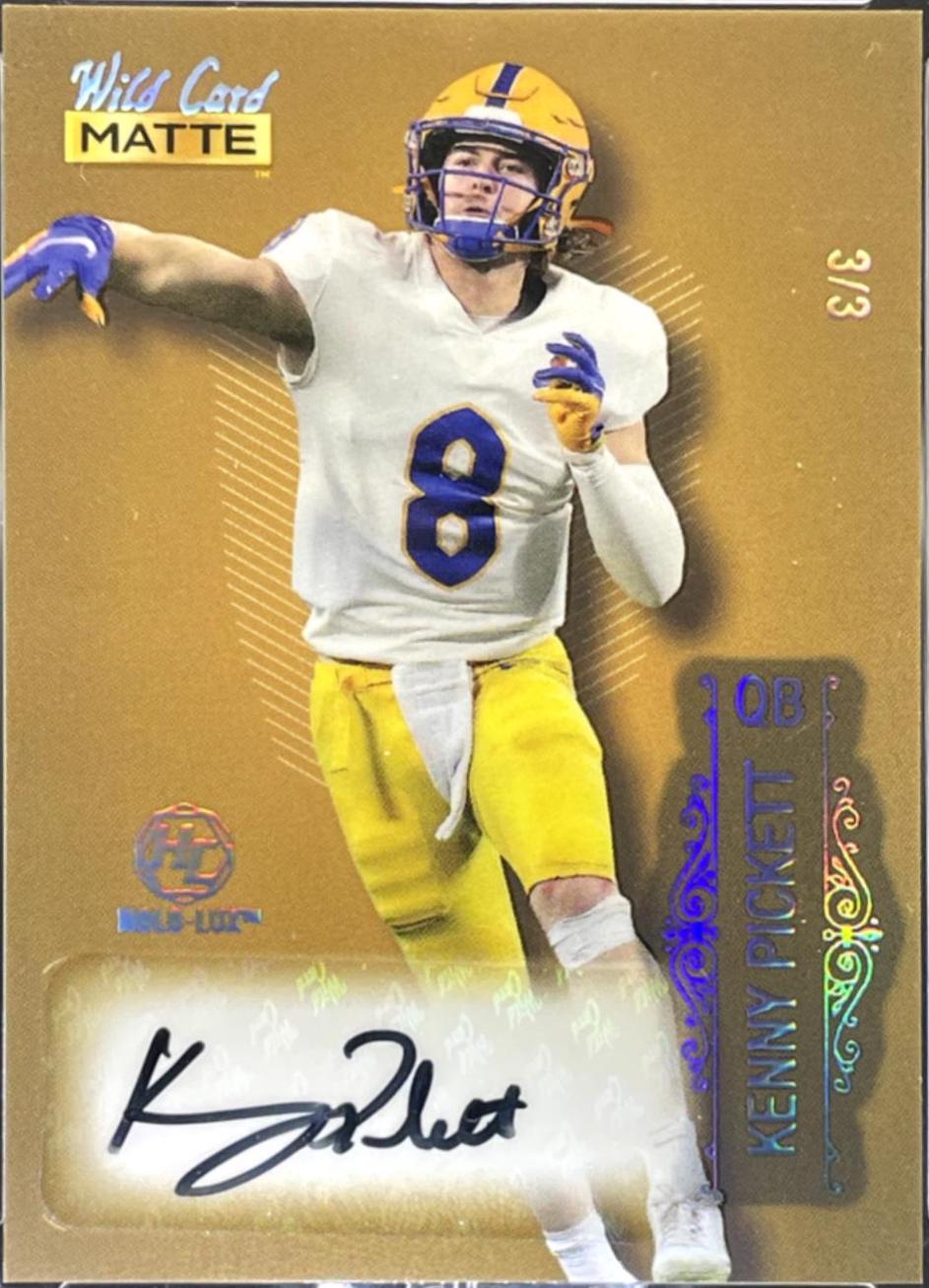 Kenny Pickett #MB-A 2022 Wild Card Matte Autographs Football