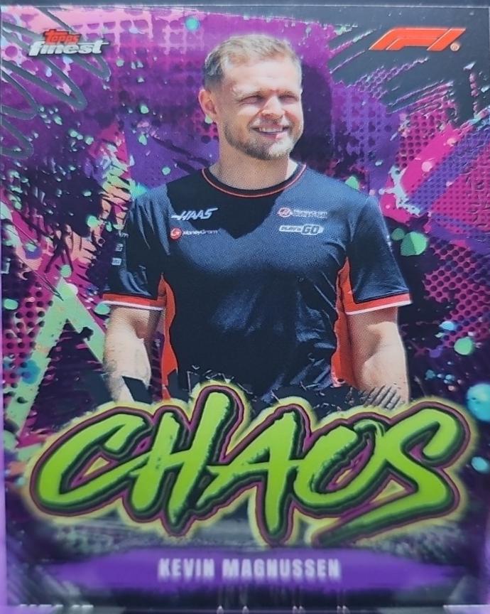 Kevin Magnussen #CH-16 Racing Cards 2024 Topps Finest Formula 1 Chaos