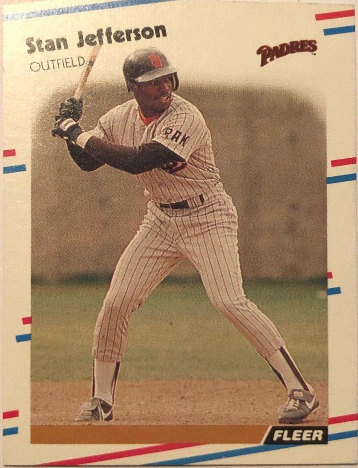 Stan Jefferson #587 Baseball Cards 1988 Fleer
