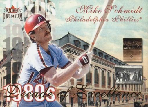 Mike Schmidt #30 Baseball Cards 2001 Fleer Premium Decade of Excellence