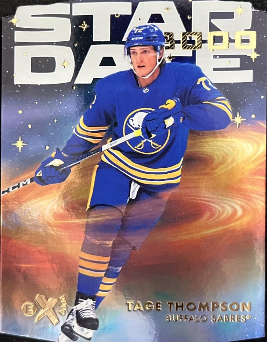 Tage Thompson #SD-17 Hockey Cards 2023 SkyBox E-X 2000 Star Date 3000