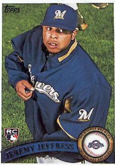 Jeremy Jeffress #143 Baseball Cards 2011 Topps