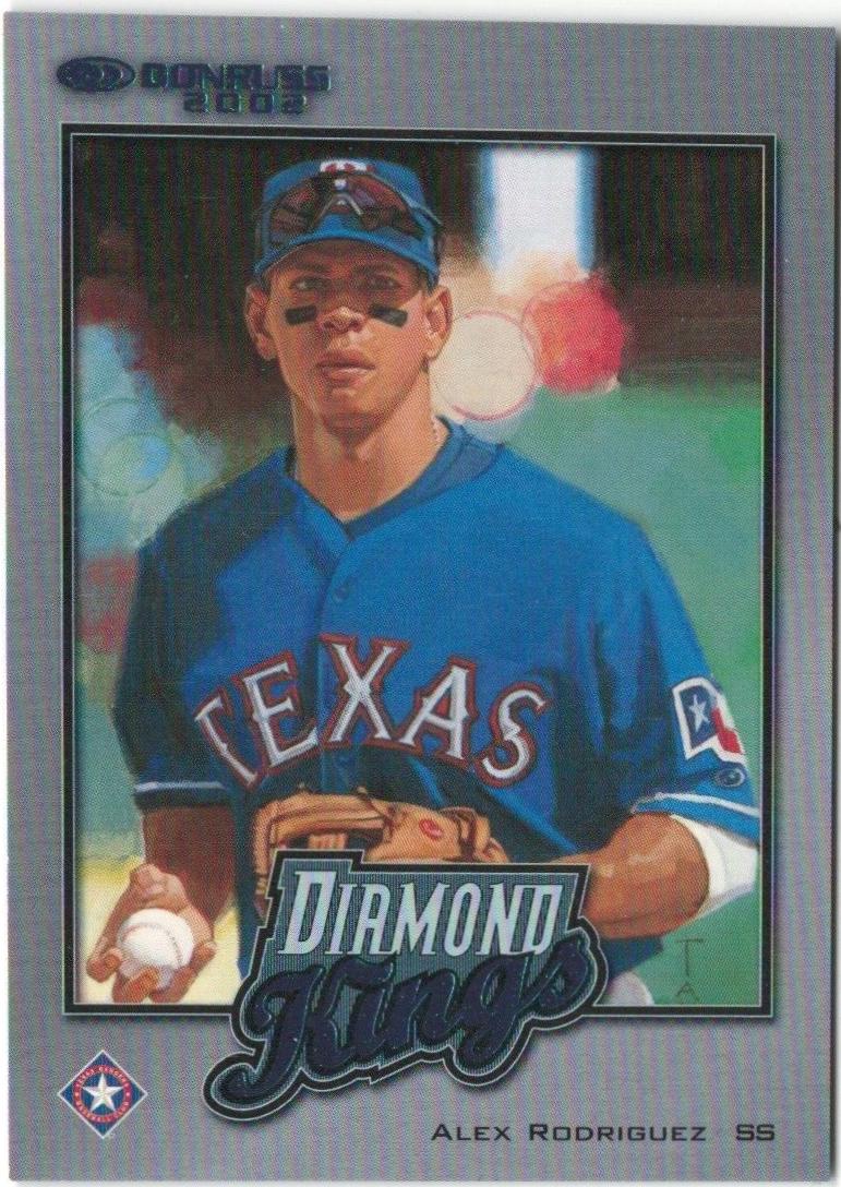 Alex Rodriguez #DK-19 Baseball Cards 2002 Donruss Diamond Kings Insert