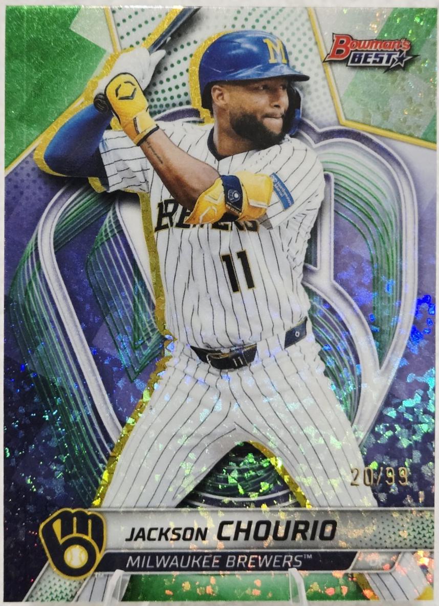 Jackson Chourio [Green Mini-Diamond Refractor] #10