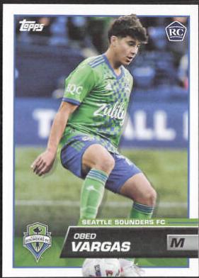 Obed Vargas #108 Soccer Cards 2023 Topps MLS
