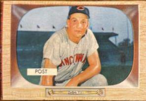 Wally Post #32 Baseball Cards 1955 Bowman