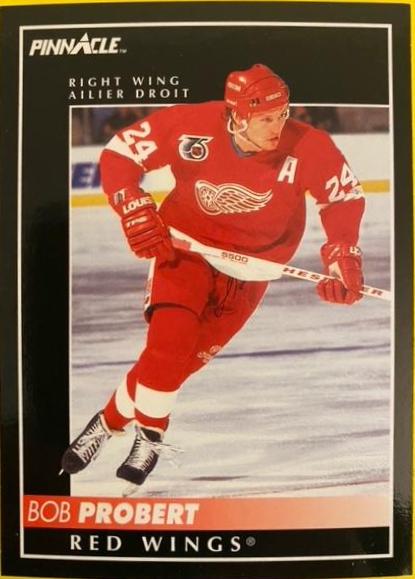 Bob Probert #56 Hockey Cards 1992 Pinnacle Canadian