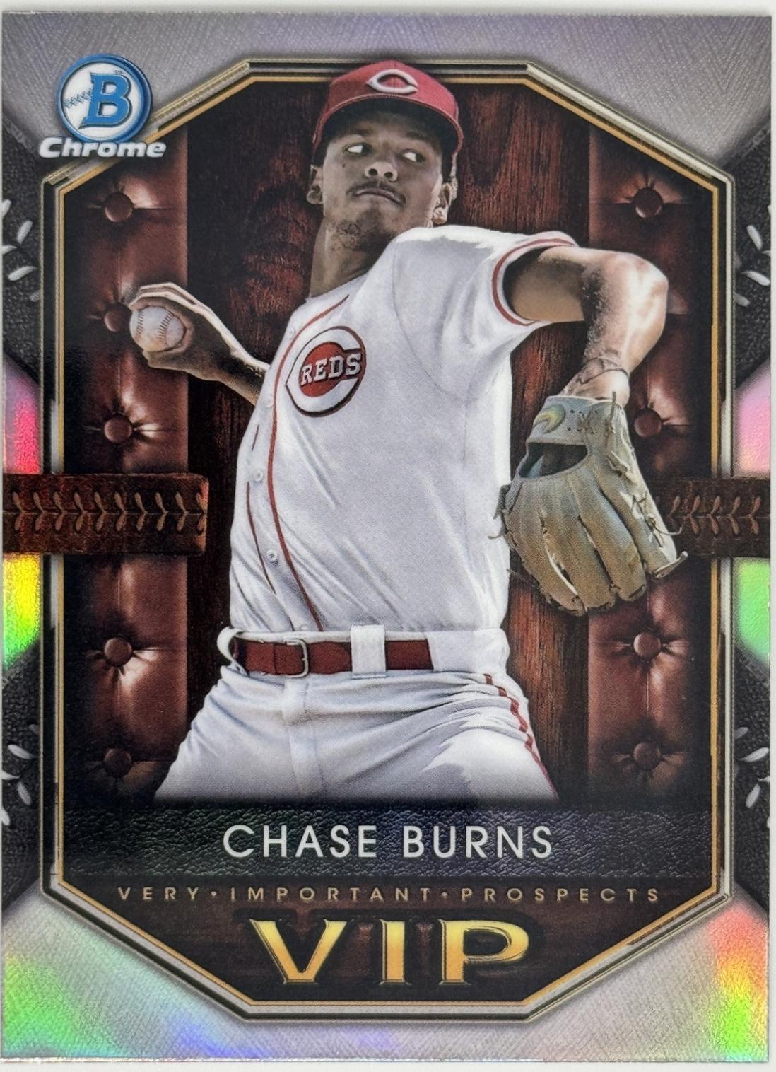 Chase Burns #VIP-7 Baseball Cards 2025 Bowman Very Important Prospects