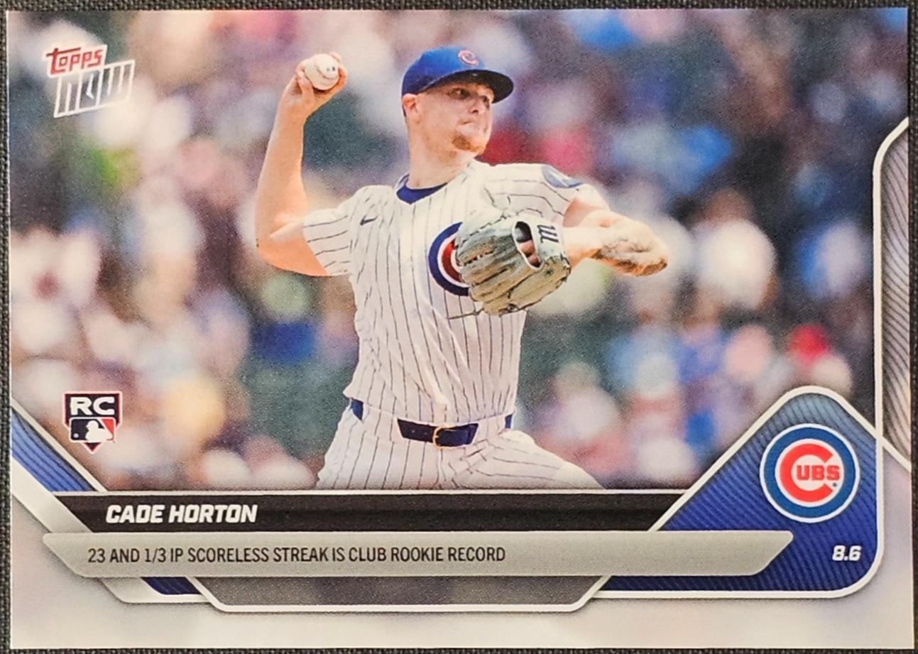 Cade Horton #523 2025 Topps Now Baseball