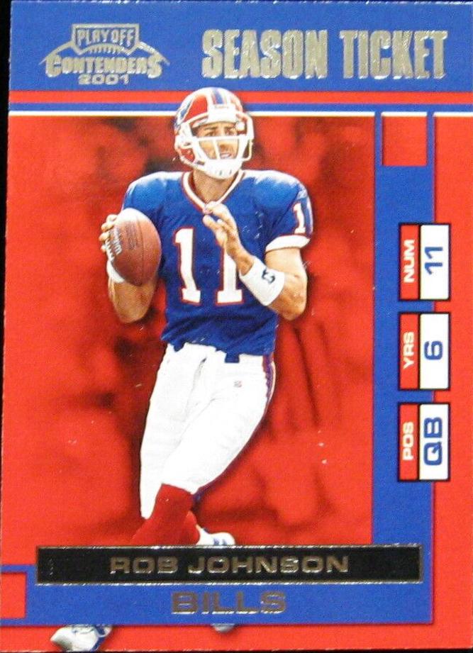 Rob Johnson #9 Football Cards 2001 Playoff Contenders