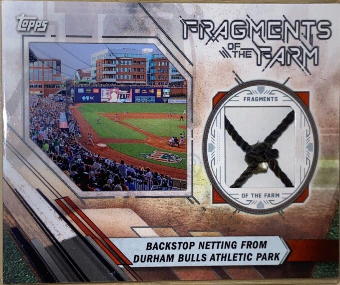 Backstop Netting from Durham Bulls Athletic Park #FOTF-DB Baseball Cards 2017 Topps Pro Debut Fragments of the Farm Relic