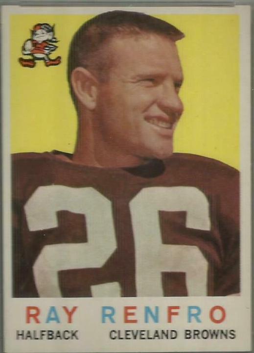 Ray Renfro #37 Football Cards 1959 Topps