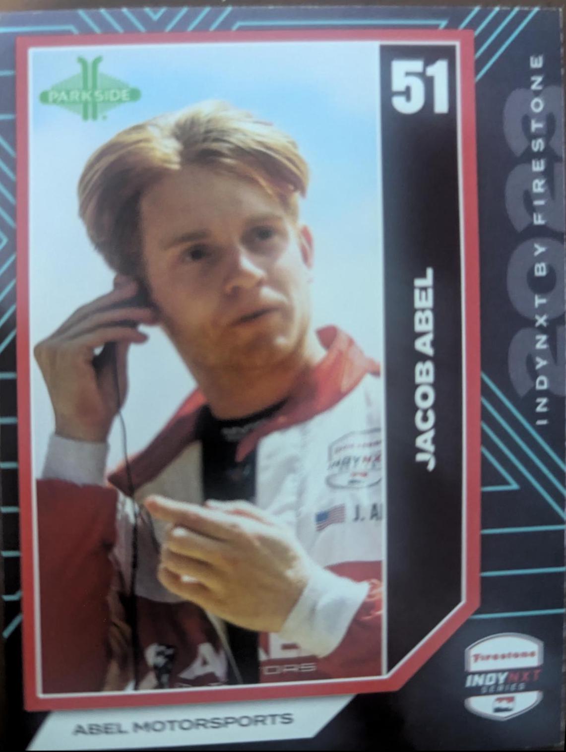 Jacob Abel #INXT-JA Racing Cards 2024 Parkside NTT IndyCar INDYNXT