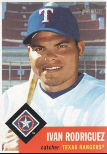 Ivan Rodriguez #32 Baseball Cards 2002 Topps Heritage