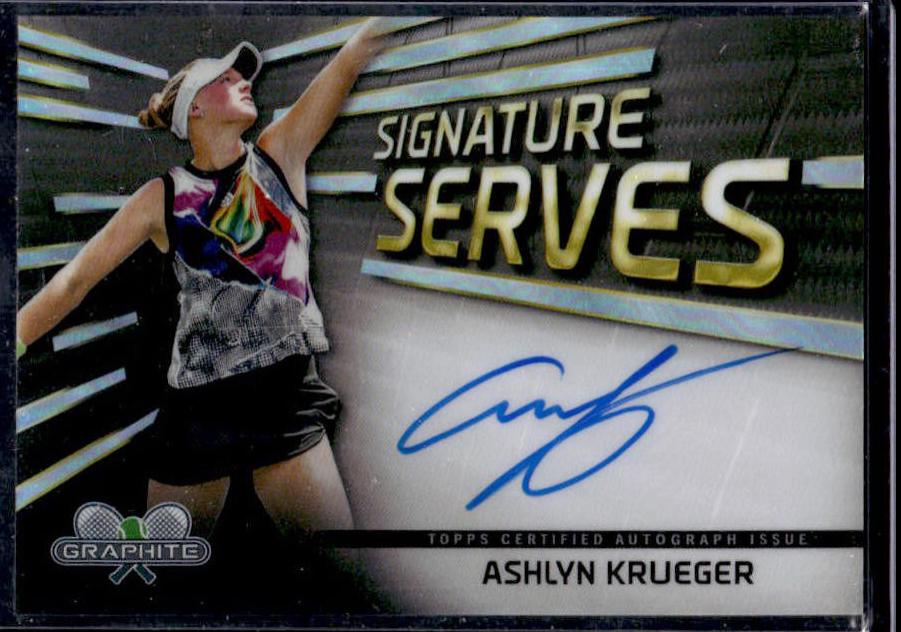 Ashlyn Krueger #SS-AK Tennis Cards 2024 Topps Graphite Signature Serves