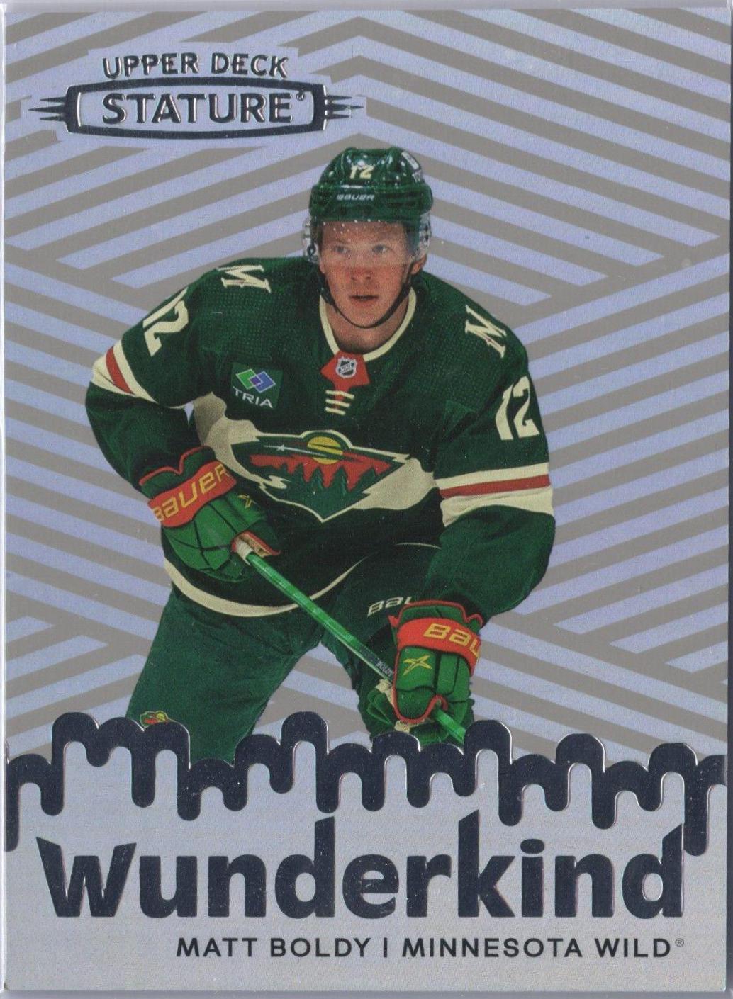 Matt Boldy #W-17 Hockey Cards 2022 Upper Deck Stature Wunderkind