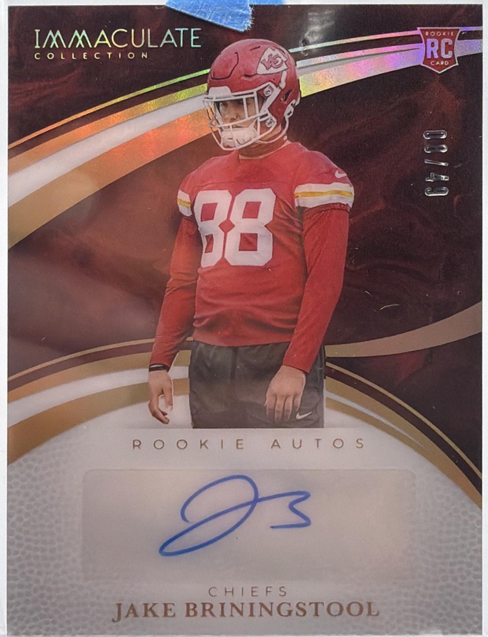Jake Briningstool #15 2025 Panini Immaculate Rookie Autograph Football